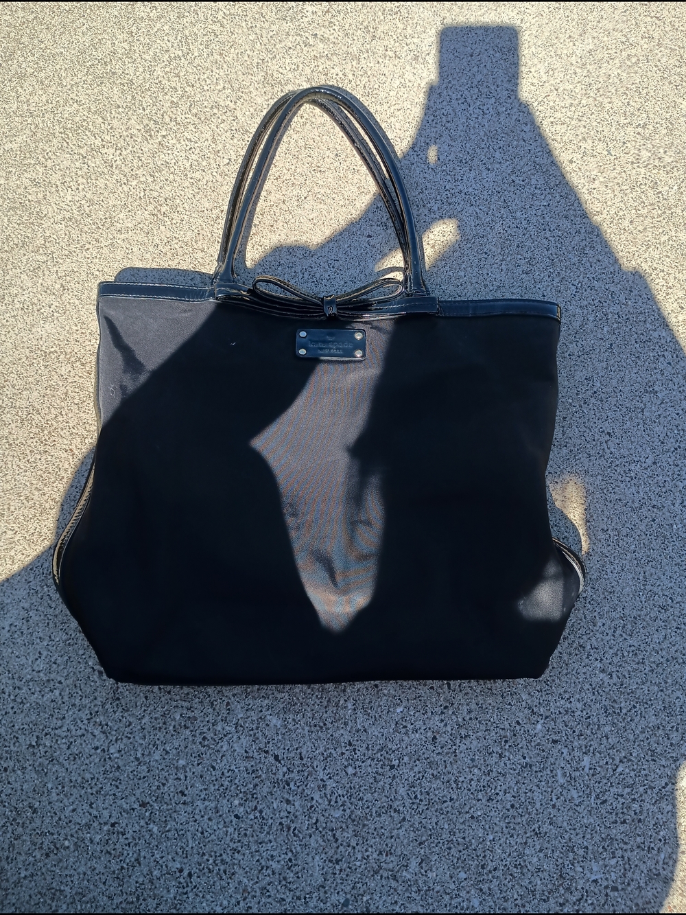 kate spade Black Tote with Bow Accent